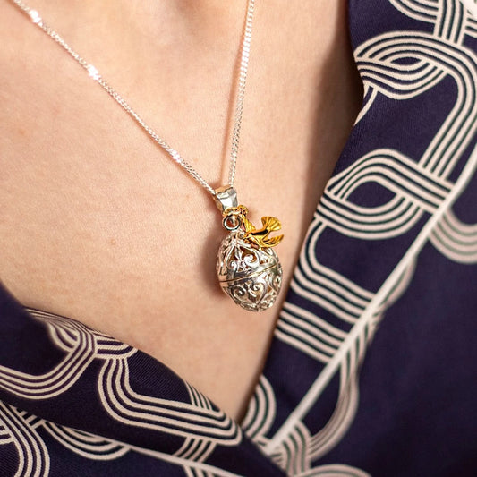 Bird Locket | Silver