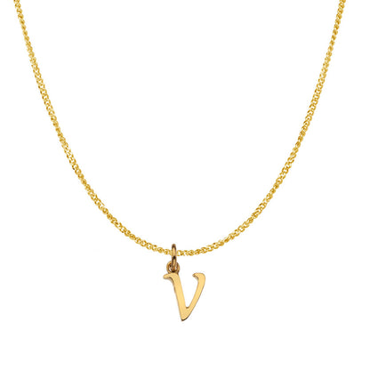 Gold Initial Necklace - A to Z