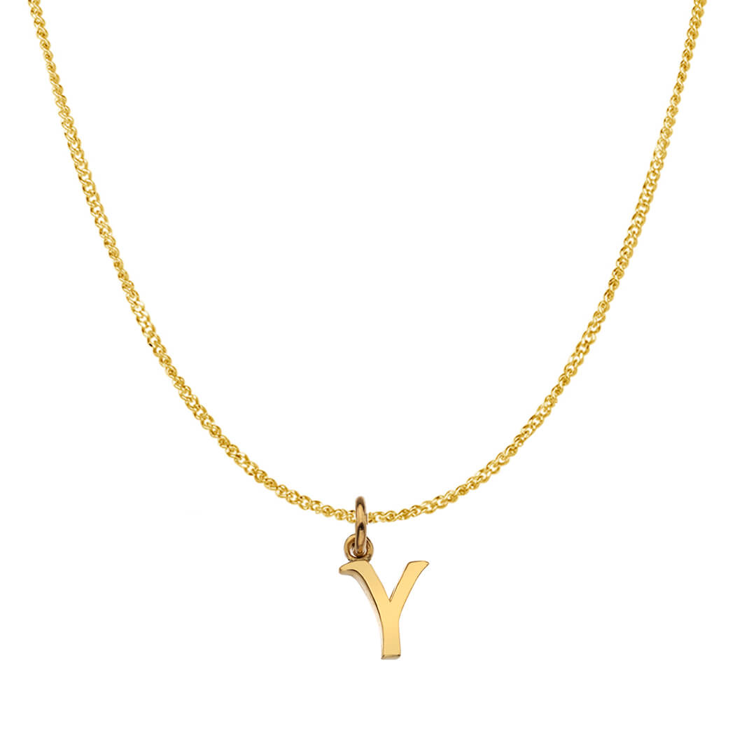 Gold Initial Necklace - A to Z
