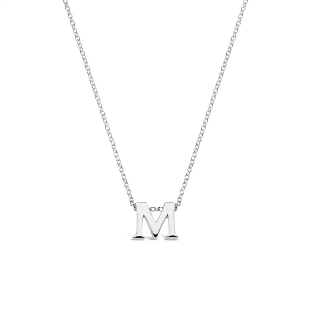 Silver Initial Necklace - A to Z