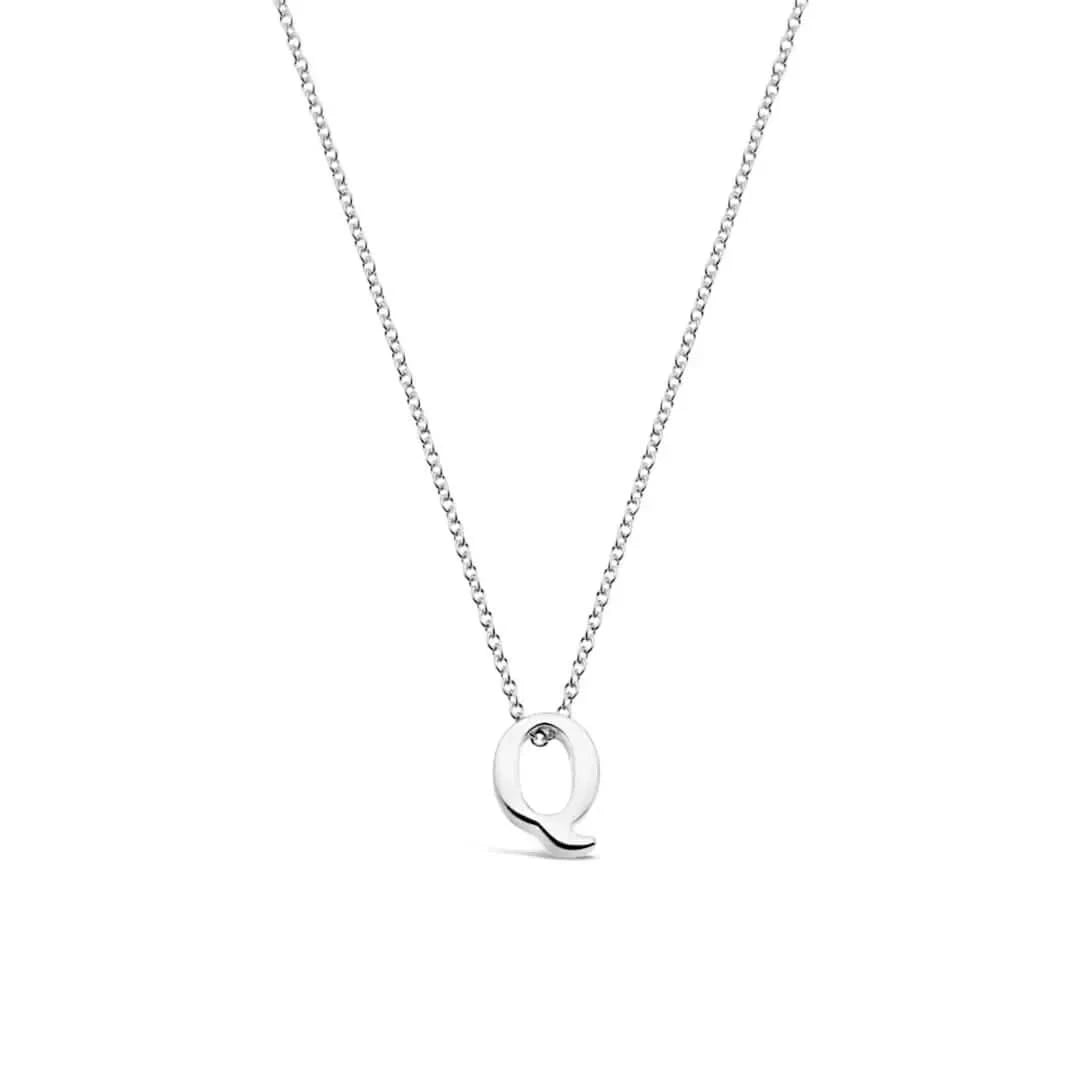 Silver Initial Necklace - A to Z