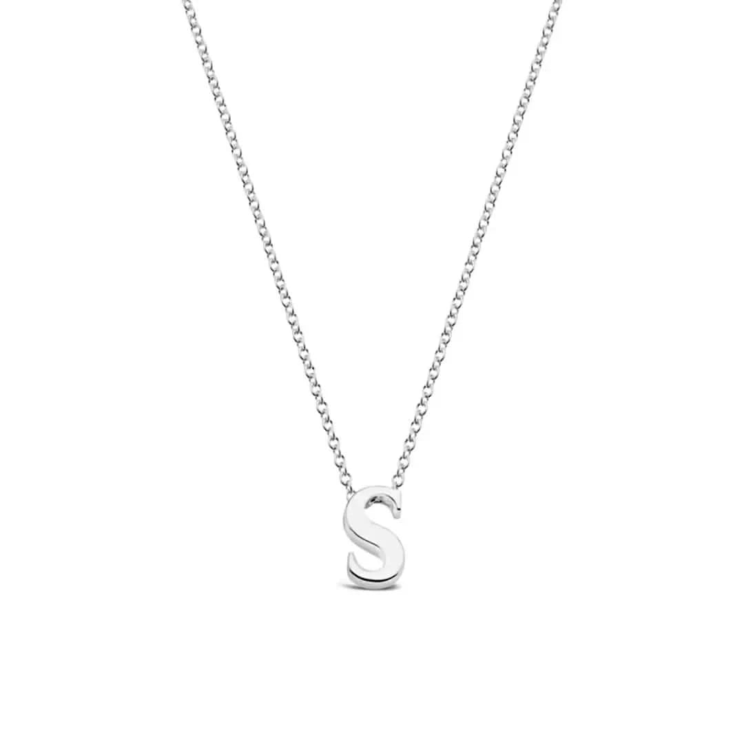 Silver Initial Necklace - A to Z
