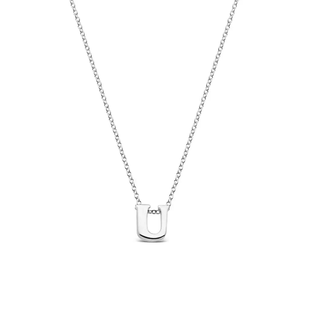 Silver Initial Necklace - A to Z