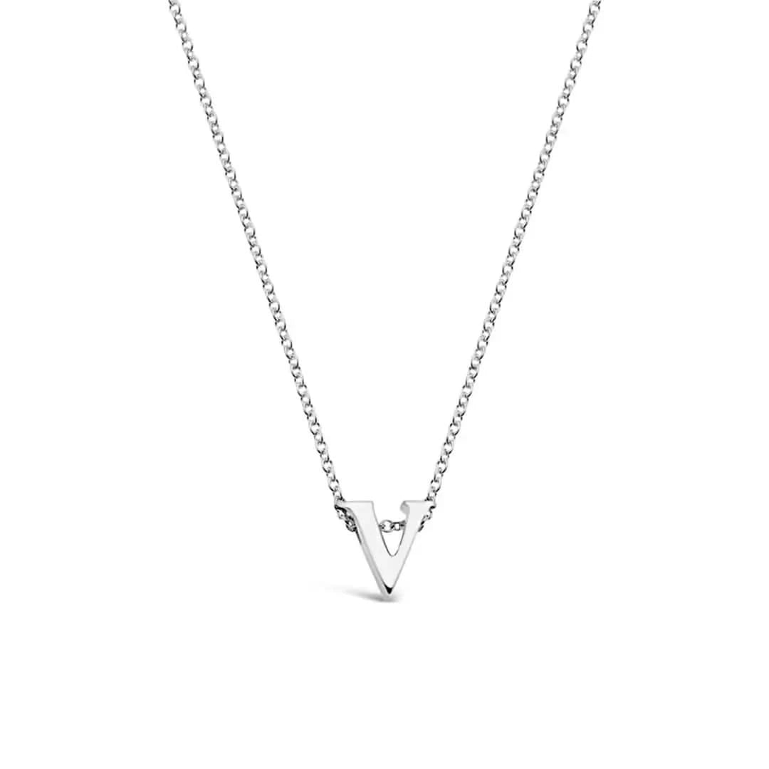 Silver Initial Necklace - A to Z