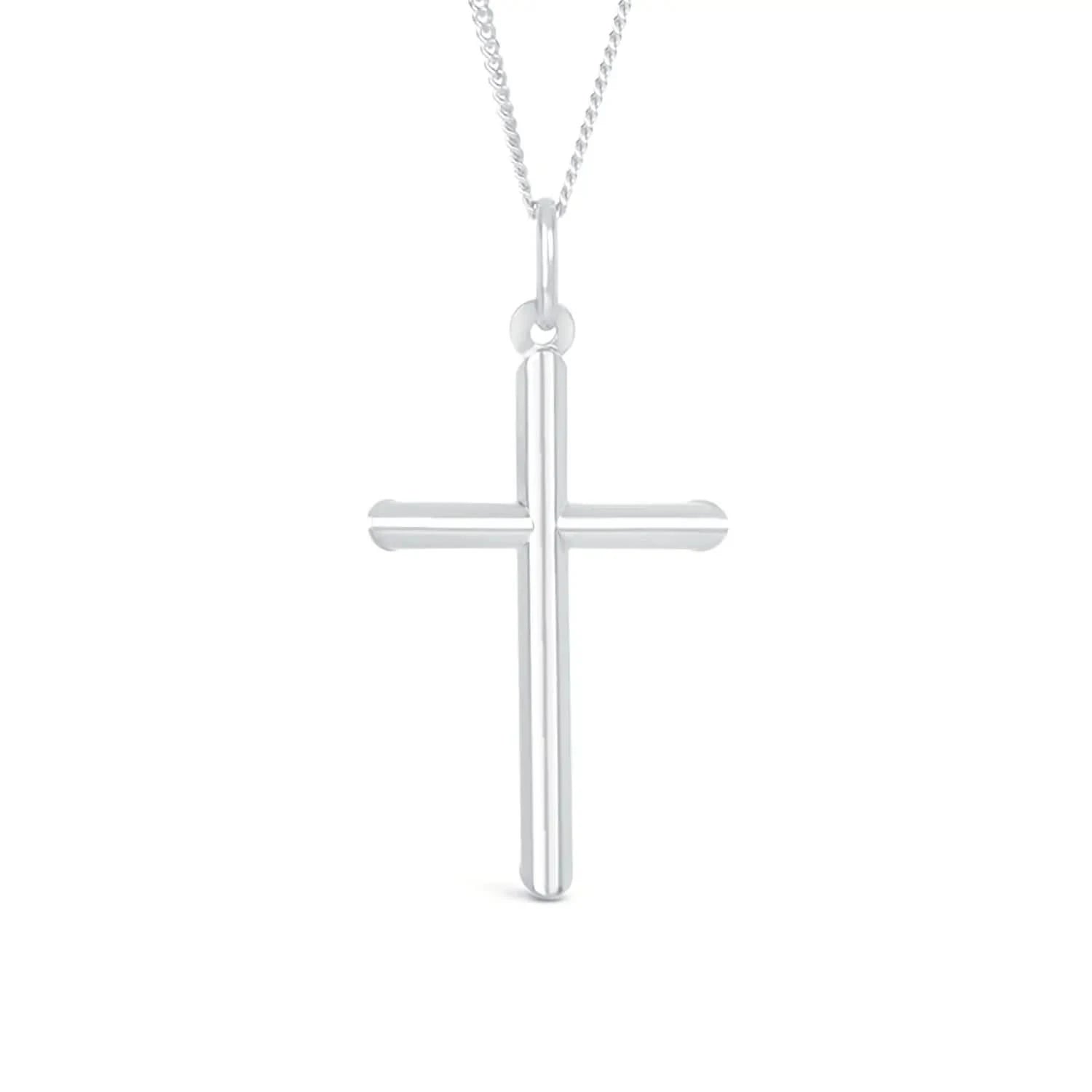 Men's Silver Cross Necklace – Lily Blanche