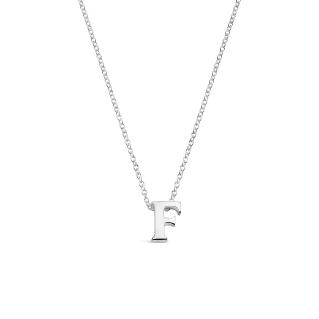 Silver Initial Necklace - A to Z