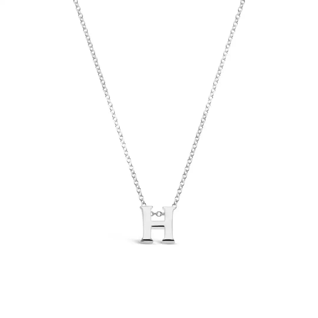 Silver Initial Necklace - A to Z