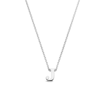 Silver Initial Necklace - A to Z