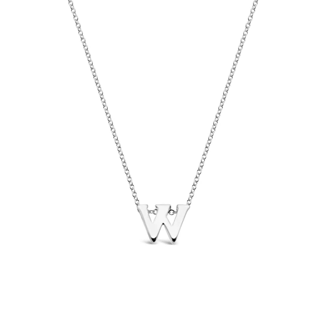 Silver Initial Necklace - A to Z