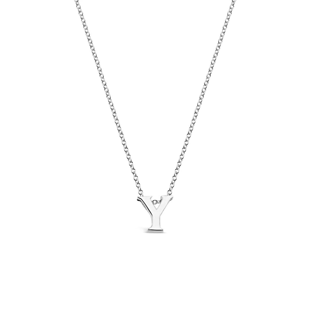 Silver Initial Necklace - A to Z