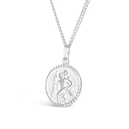 Men's St Christopher Necklace | Solid Silver