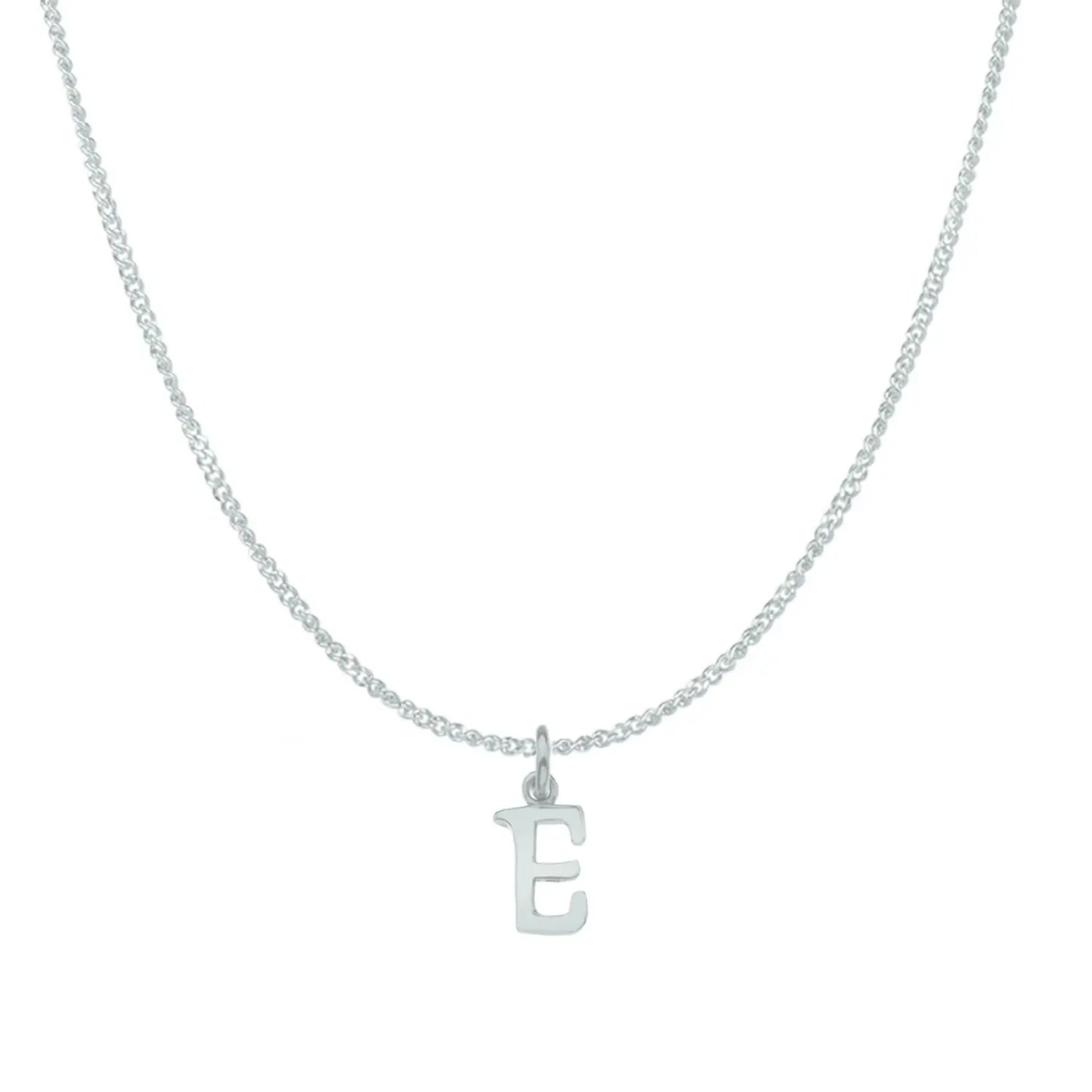 Handcrafted 9ct White Gold Personalised Initial Necklace