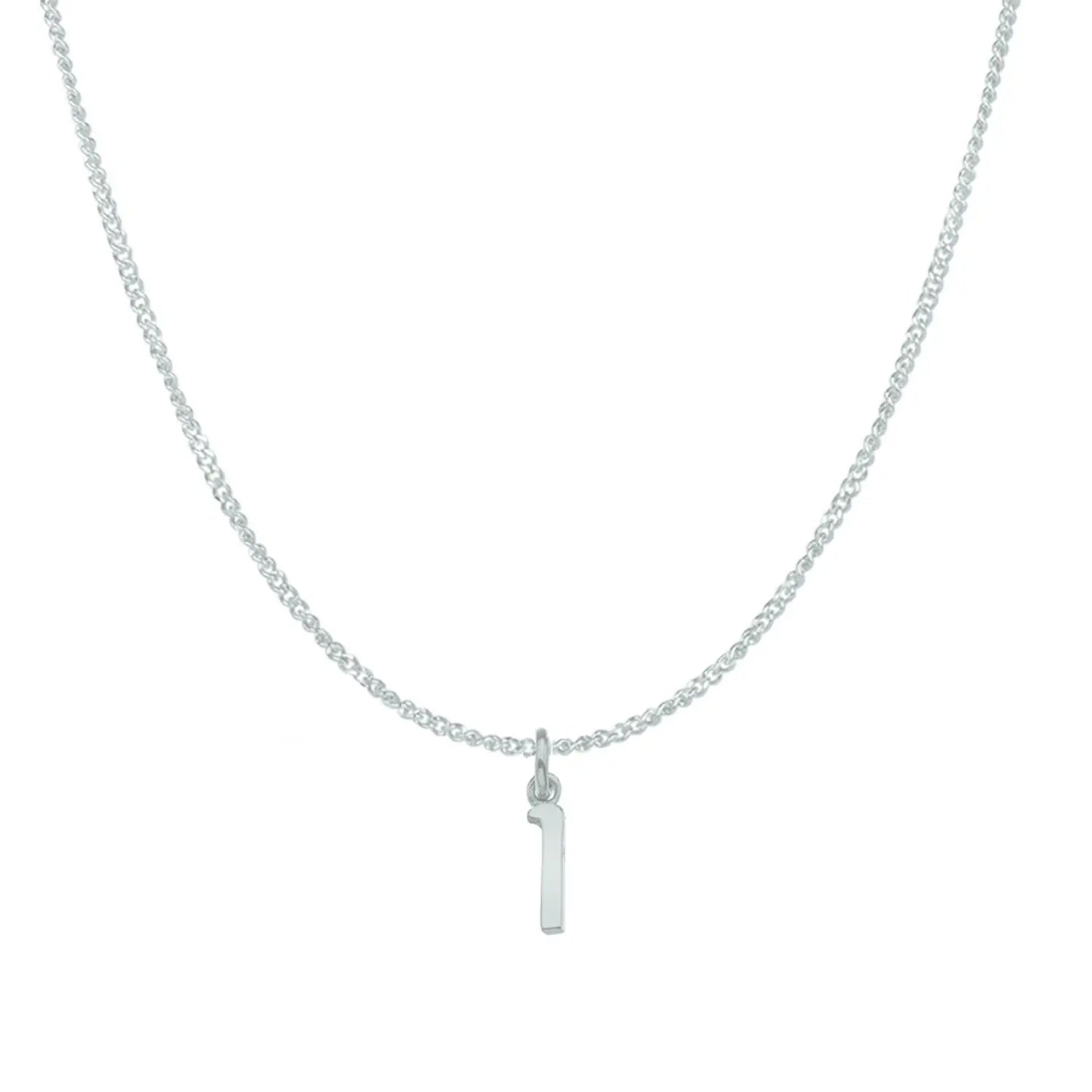 Handcrafted 9ct White Gold Personalised Initial Necklace