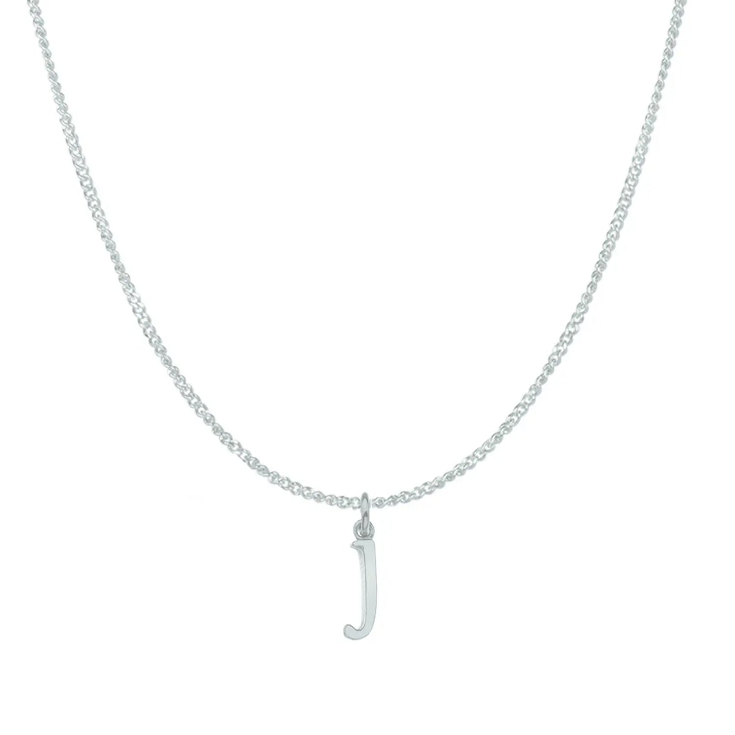 Handcrafted 9ct White Gold Personalised Initial Necklace