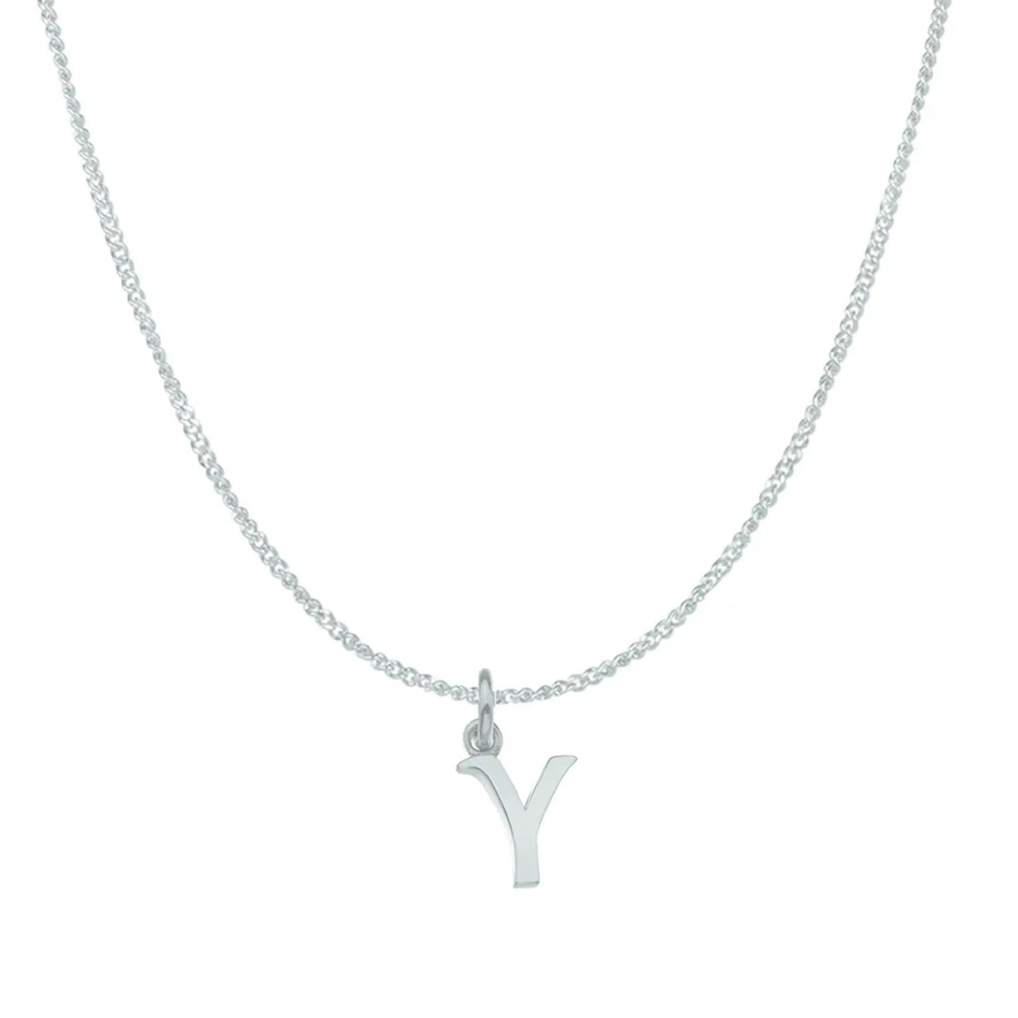 Handcrafted 9ct White Gold Personalised Initial Necklace