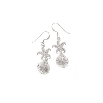 Seashore Earrings in Silver