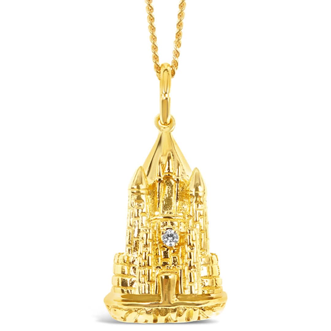 magical charm - castle on a white background