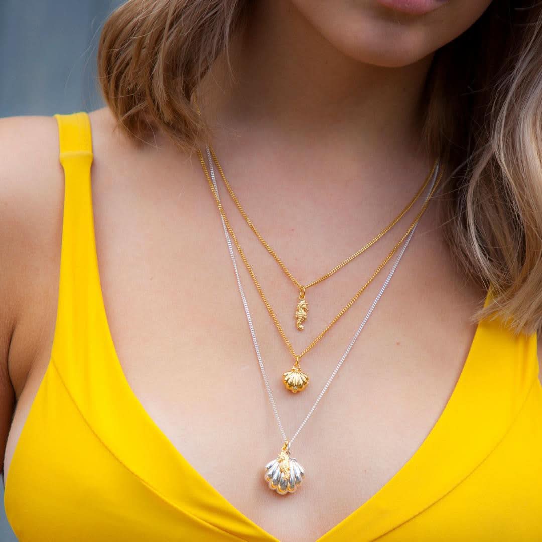 LILY BLANCHE Gold Vermeil Magical Charm - Luck on necklace