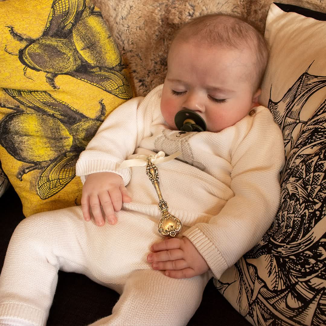 Solid Silver Baby Rattle + Engraving