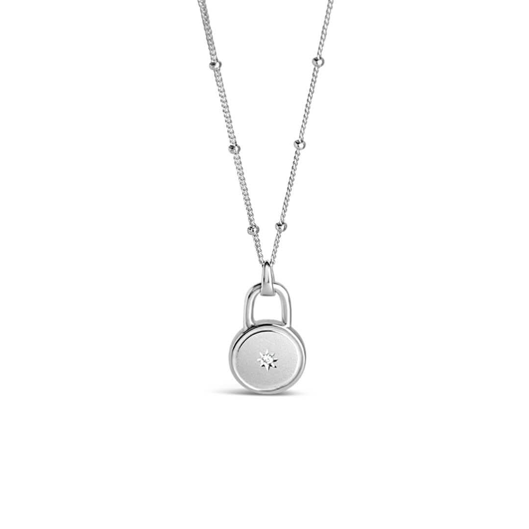 Round diamond necklace by Lily Blanche