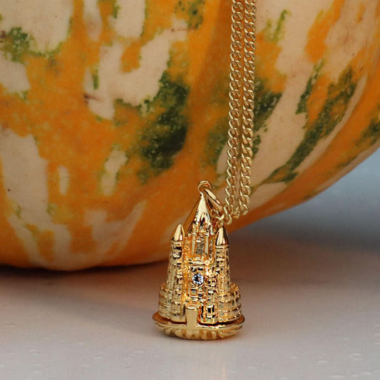 magical charm- castle on belcher chain