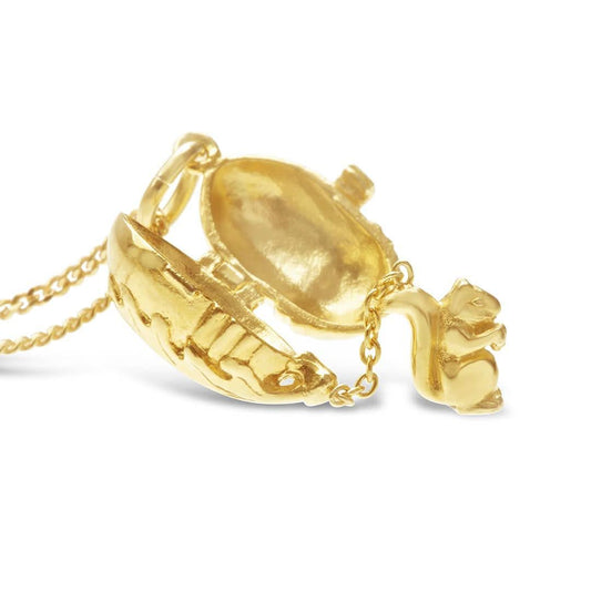 opened magical squirrel charm in gold