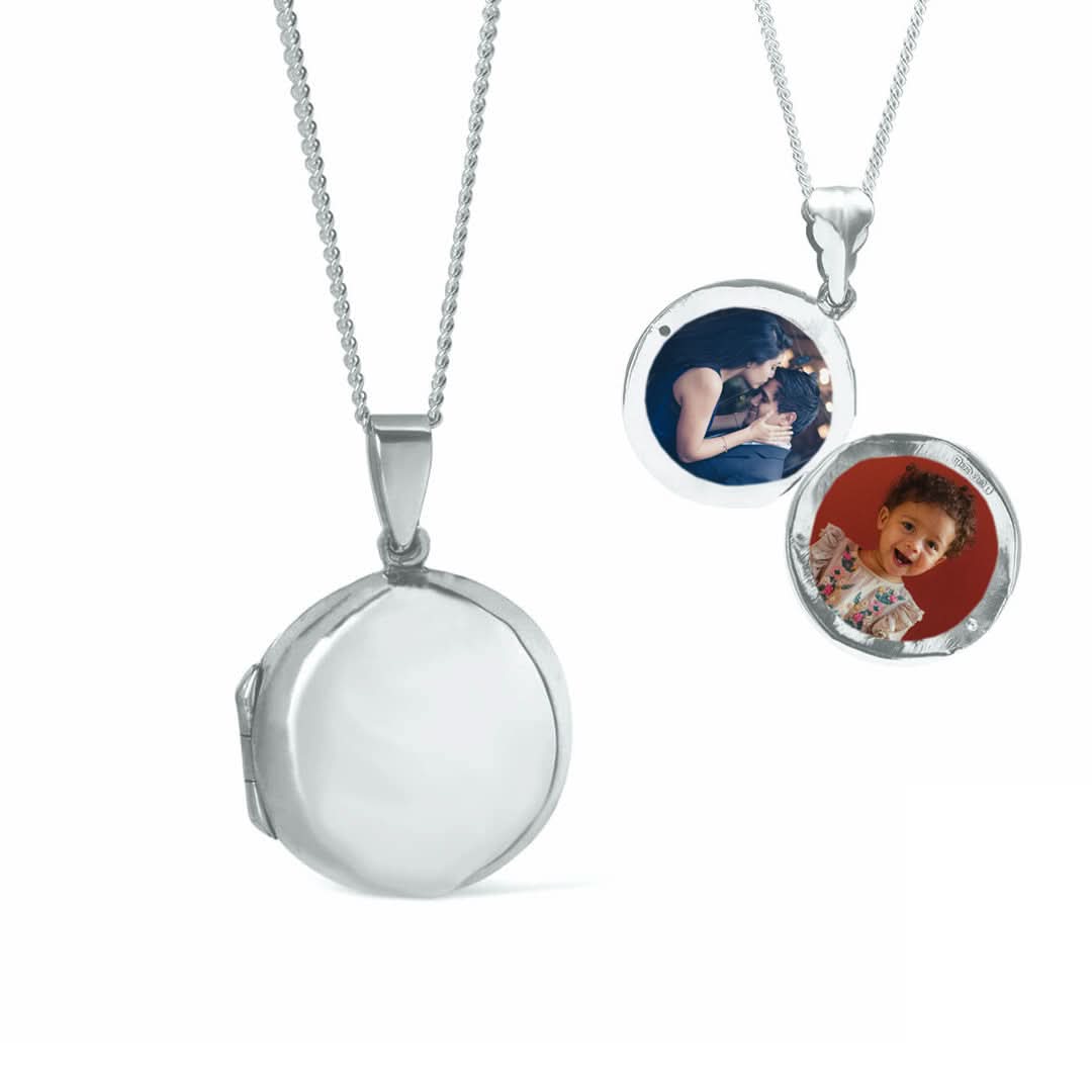 Men's Round Locket Necklace Free Photos Lily Blanche – Lily
