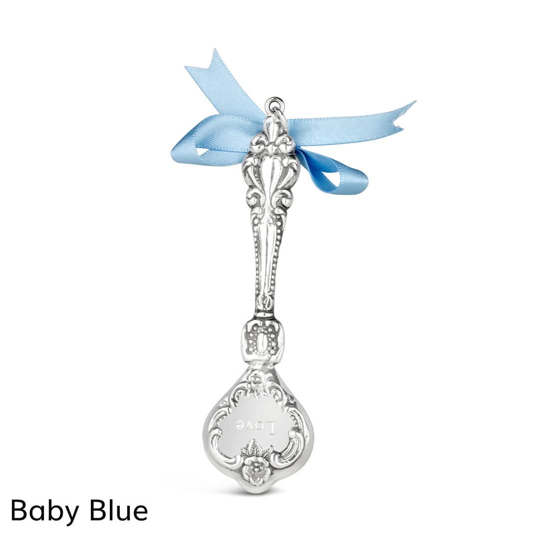Solid Silver Baby Rattle + Engraving