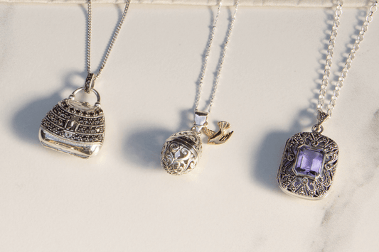 silver locket necklaces