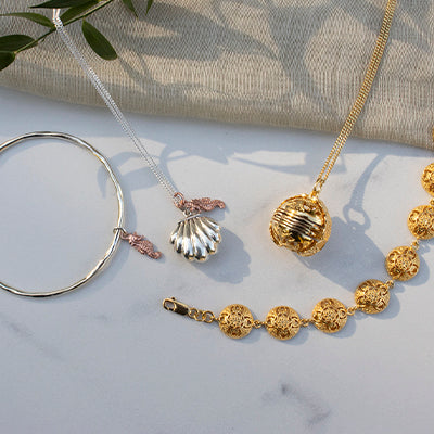 lily Blanche Lockets and bracelets in silver and gold