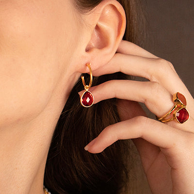 Garnet Earrings