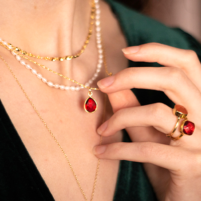 Garnet Pendants