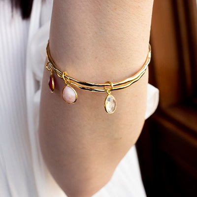 White Quartz Bangles