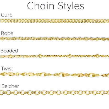 Lily Blanche chain styles in gold