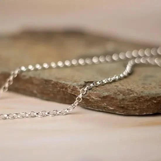 Belcher Chain White Gold Vermeil | By Lily Blanche