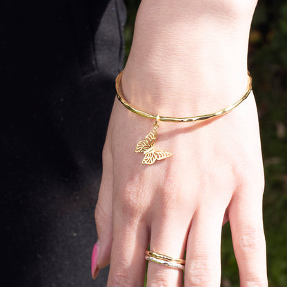 Butterfly Bangle | Gold