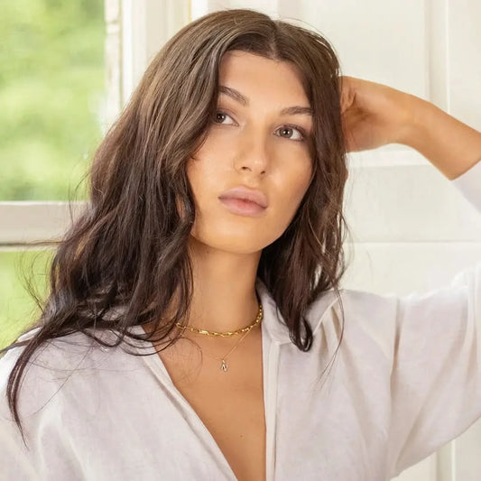 Diamond Initial Necklace | Solid Gold | A to Z