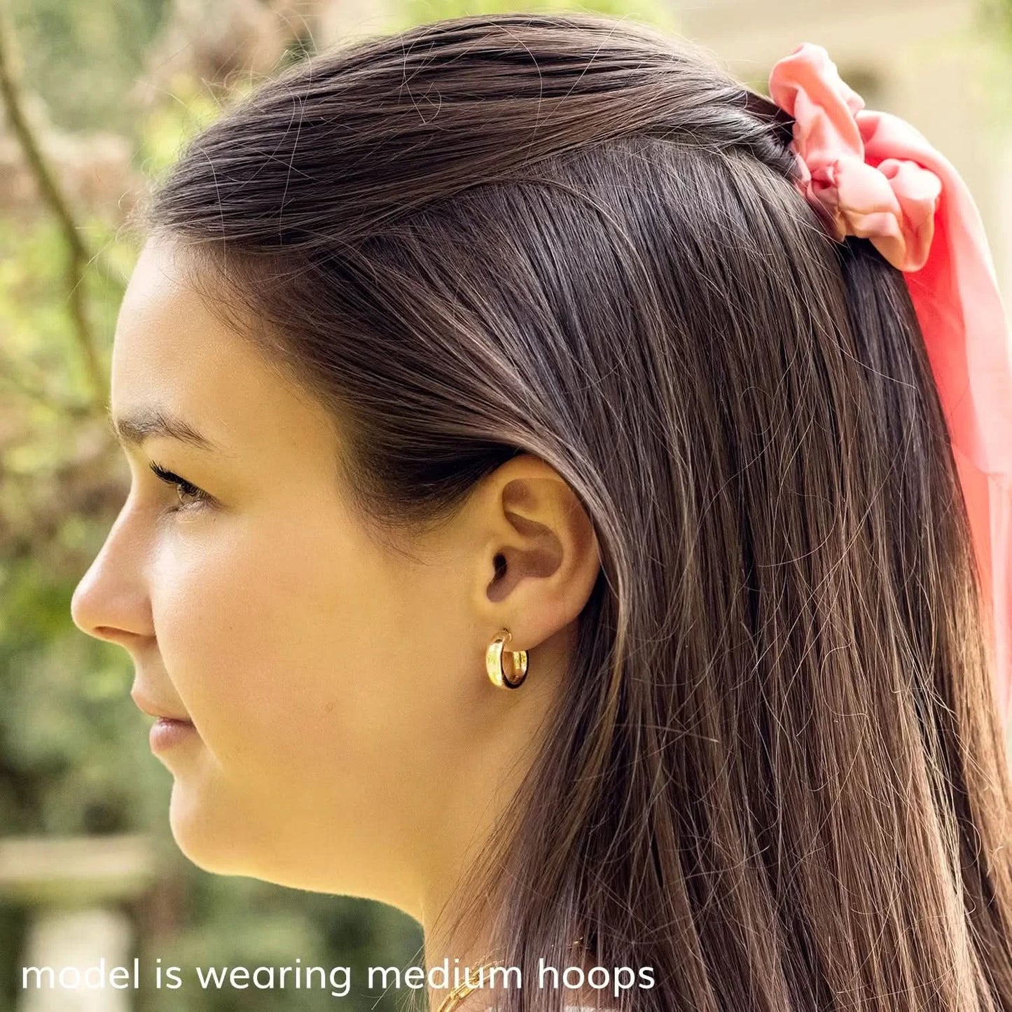 Solid Gold Chunky Hoop Earrings