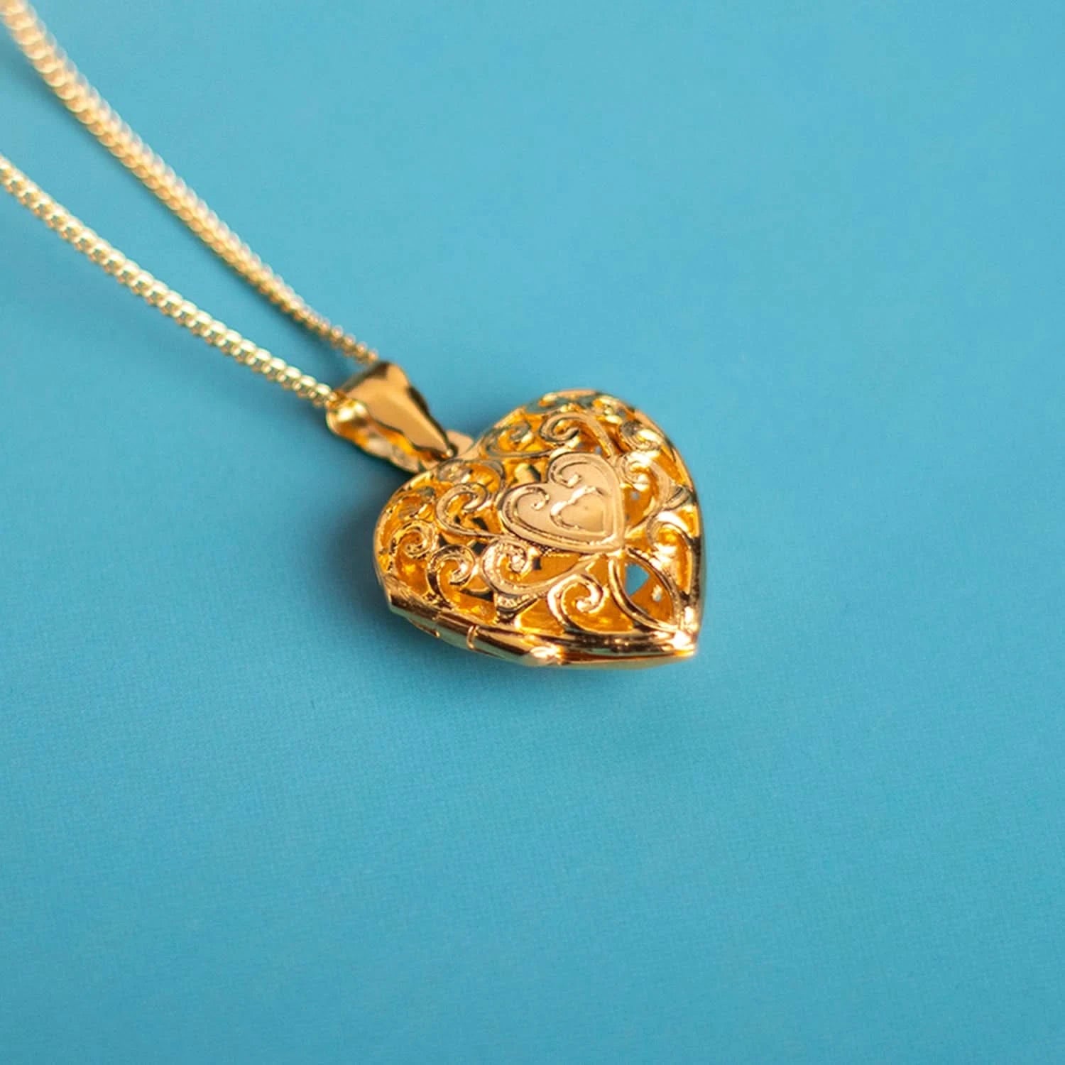 Key to My Heart Locket | Gold Heart Necklace | Lily Blanche – Lily Blanche