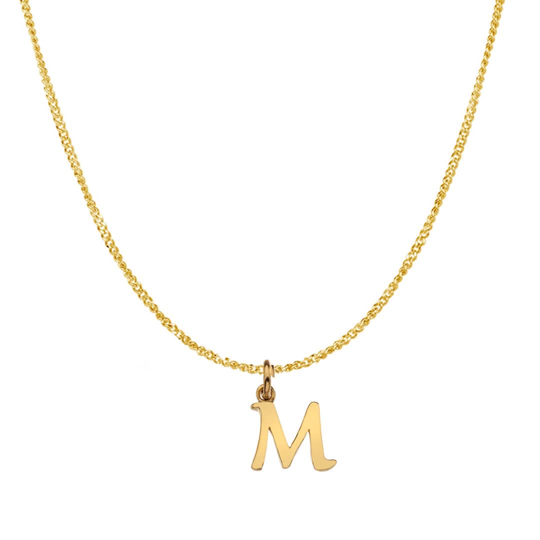 Solid Gold Personalised Initial Necklace