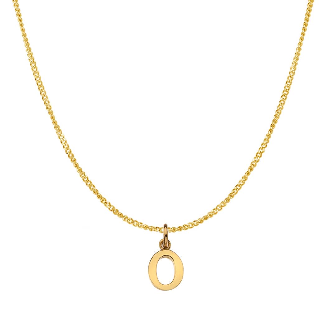 Solid Gold Personalised Initial Necklace