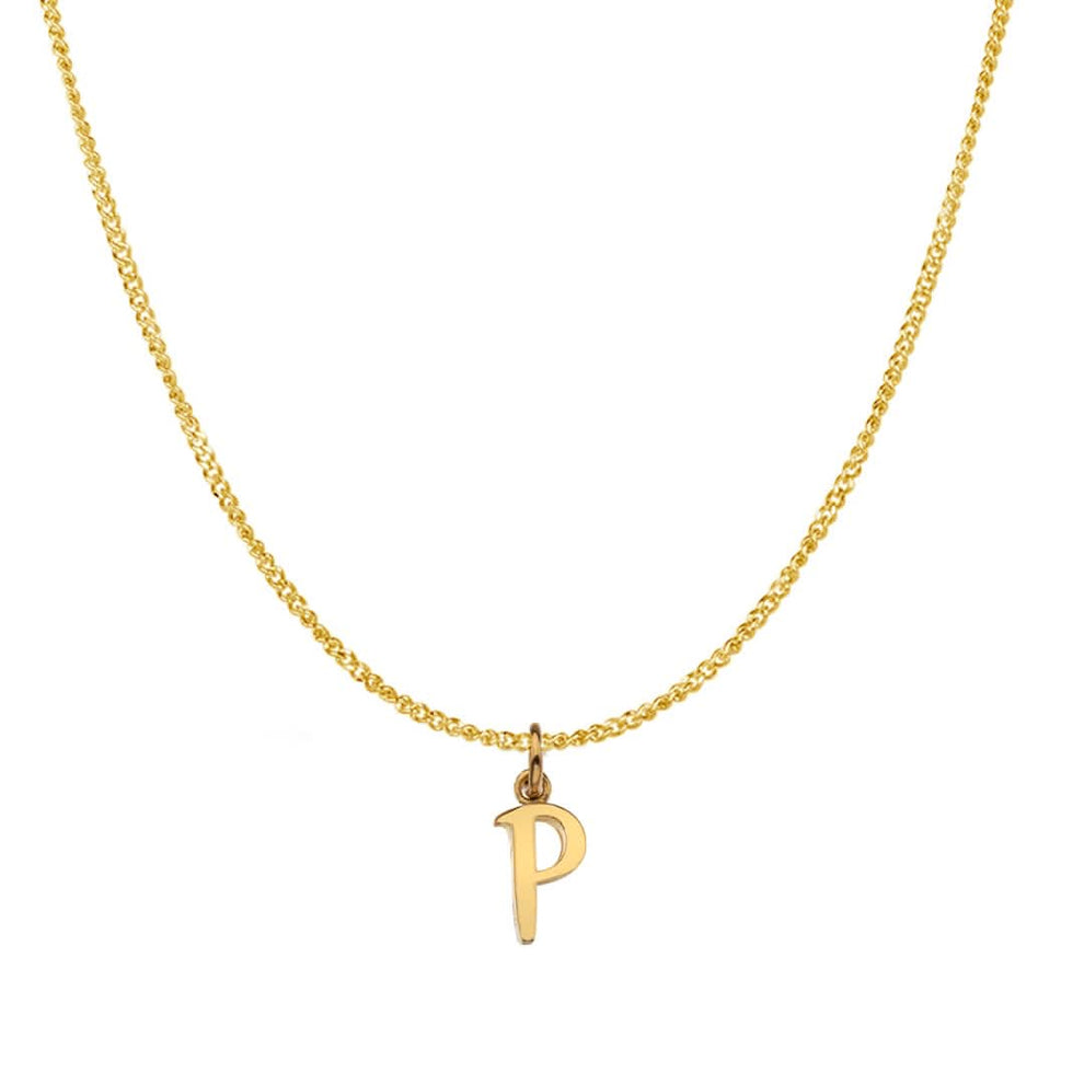 9ct Gold Initial Necklace | Handcrafted A–Z – Lily Blanche