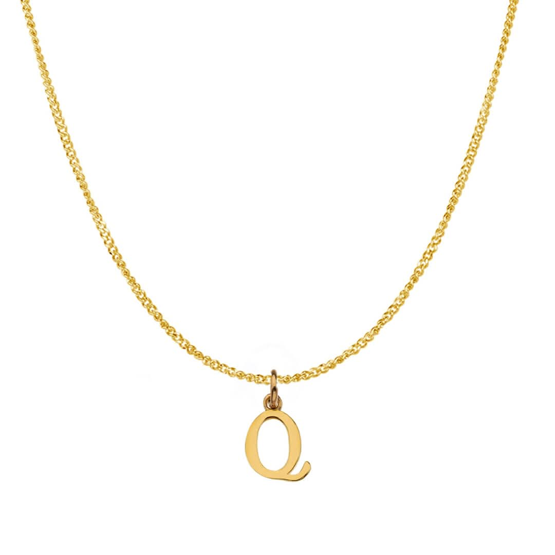 Gold Initial Necklace - A to Z