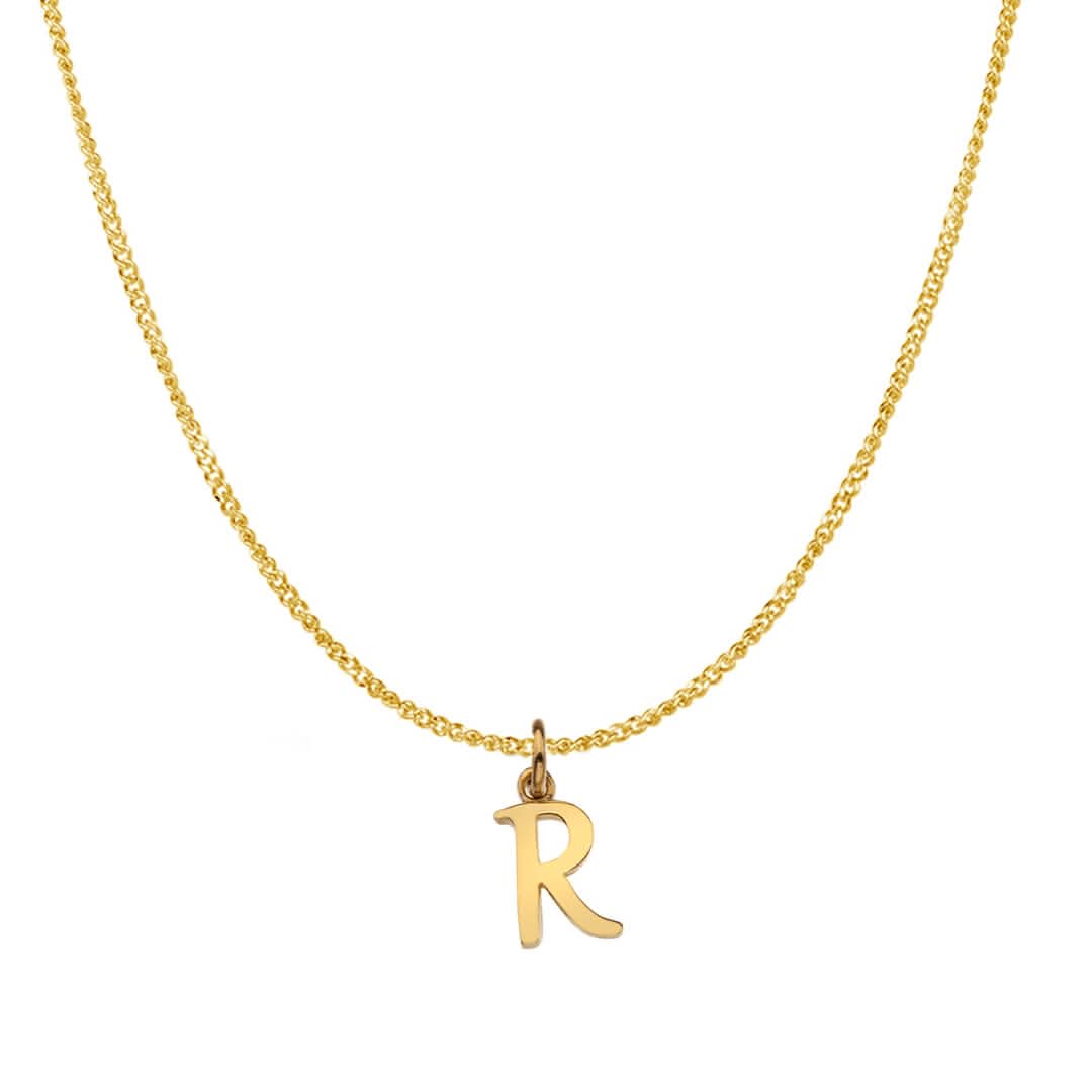 Solid Gold Personalised Initial Necklace