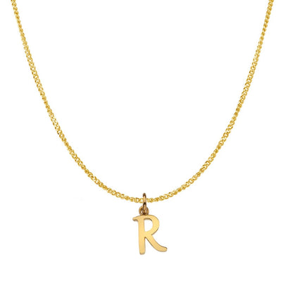 Solid Gold Personalised Initial Necklace