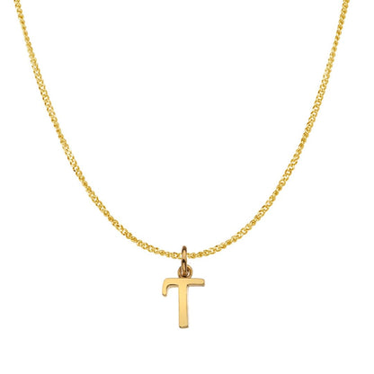 Gold Initial Necklace - A to Z