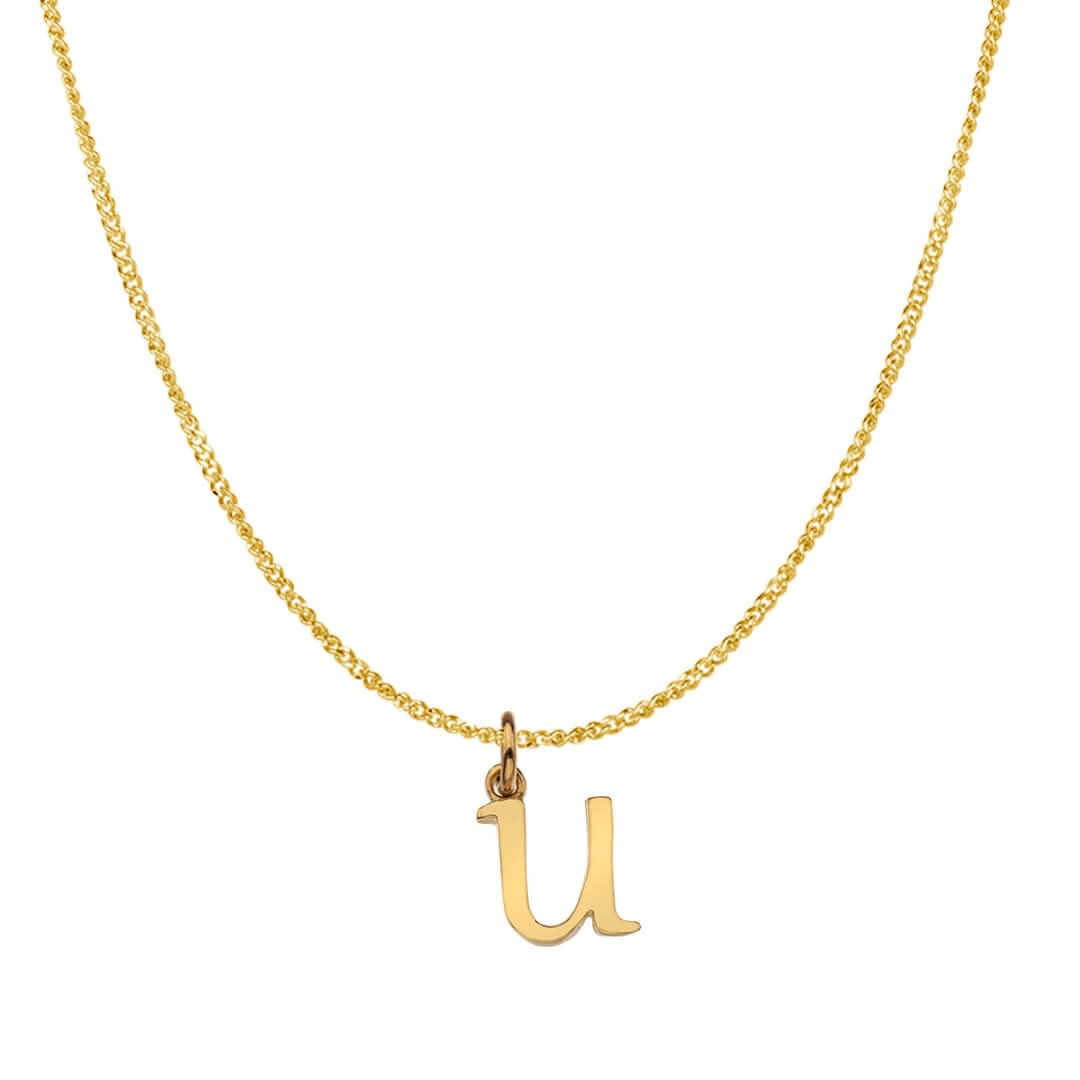 Solid Gold Personalised Initial Necklace