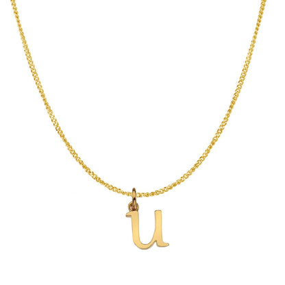 Solid Gold Personalised Initial Necklace