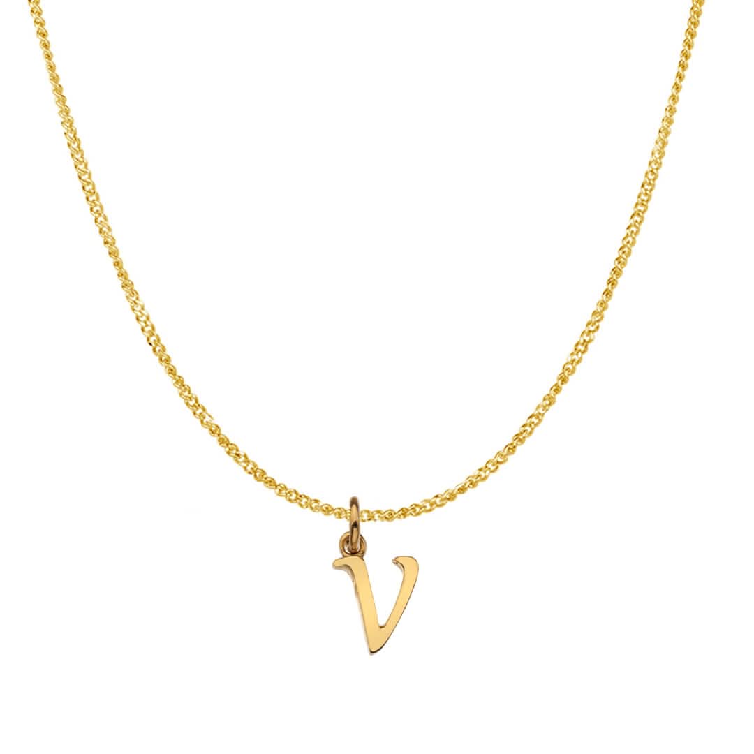 Solid Gold Personalised Initial Necklace