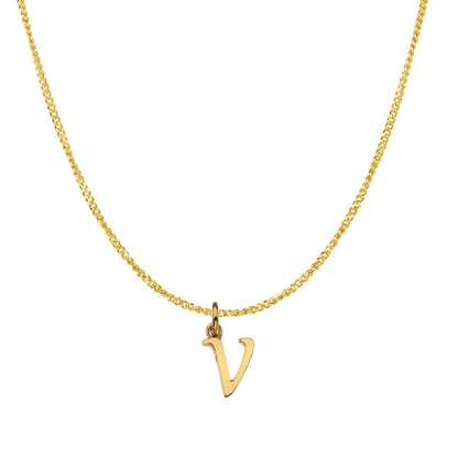 Solid Gold Personalised Initial Necklace